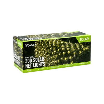 Lytworx 1.5 x 4.5m Warm White Solar Net Light Garden