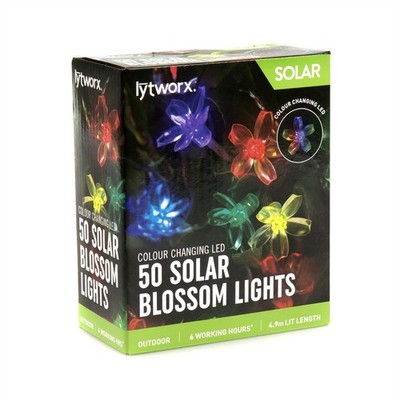 Lytworx 50 Colour Changing LED Solar Blossom Fairy Lights Door Hardware