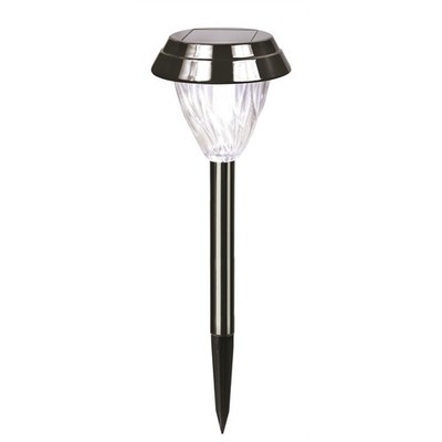 Solar Magic 30cm Stainless Steel Black Nickel Solar Path Light