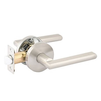 Ikonic Brushed Nickel Fellino Passage Lever Set Door Hardware