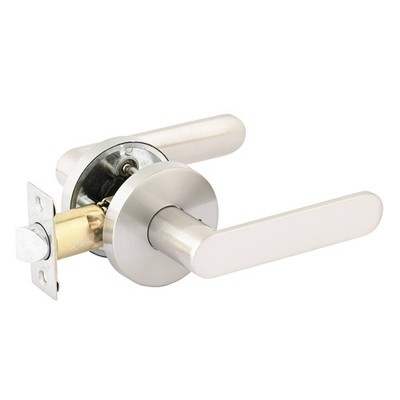 Ikonic Brushed Nickel Sira Privacy Lever Set Door Hardware