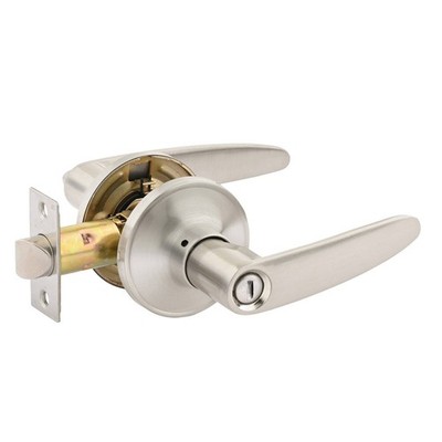 Ikonic Brushed Nickel Norr Privacy Lever Set Door Hardware