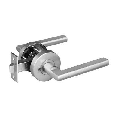 Delf Satin Stainless Madrid Privacy Lever Set Door Hardware