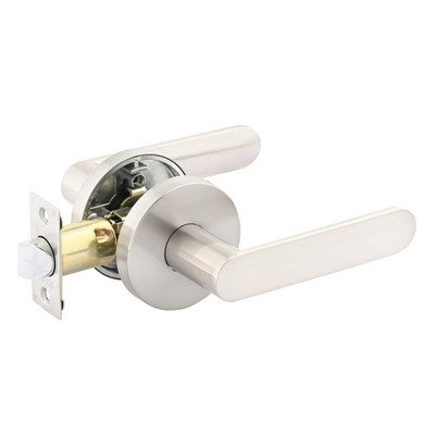 Ikonic Brushed Nickel Sira Passage Lever Set Door Hardware