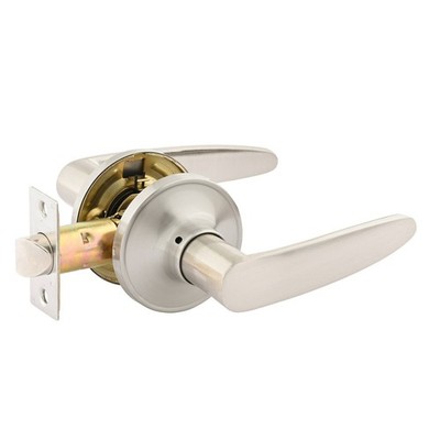 Ikonic Brushed Nickel Norr Passage Lever Set Door Hardware