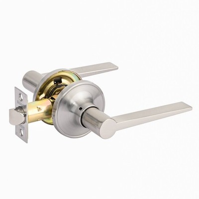 Ikonic Brushed Nickel Orbis Passage Lever Set Door Hardware
