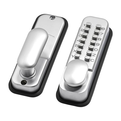 Ikonic Satin Chrome Digital Entry Lock Door Hardware