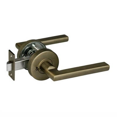 Delf Antique Brass Madrid Privacy Lever Set Door Hardware