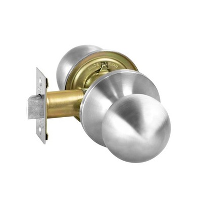 Delf Satin Chrome Valencia Passage Knob Set Door Hardware