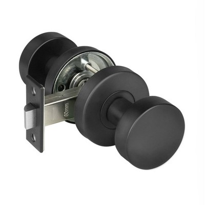 Delf Matte Black Marbella Passage Knob Set Door Hardware
