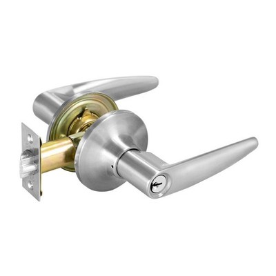 Delf Satin Chrome Pomona Entrance Lever Set Door Hardware