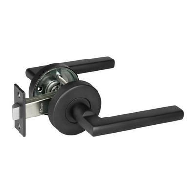 Delf Matte Black Madrid Passage Lever Set Door Hardware