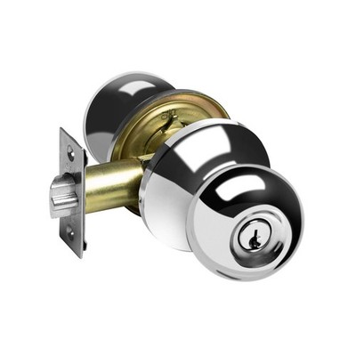 Delf Polished Stainless Valencia Entrance Knob Set Door Hardware