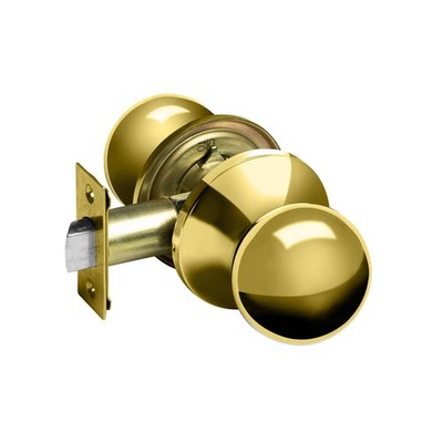Delf Polished Brass Valencia Passage Knob Set Door Hardware