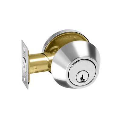 Delf Polished Stainless Single Cylinder Heavy Duty Deadbolt Door Hardware