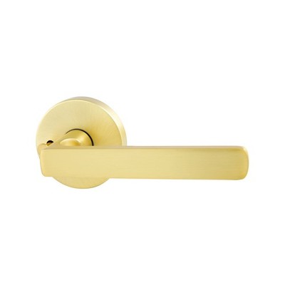 Gainsborough Avant Rivera Satin Brass Privacy Lever Set Door Hardware