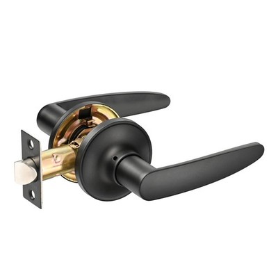 Ikonic Black Matte Norr Passage Lever Set - 4 pieces Door Hardware
