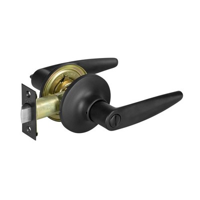Delf Matte Black Pomona Privacy Lever Set Door Hardware