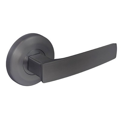 Neue Aurora Passage Lever Set In Satin Graphite Door Hardware