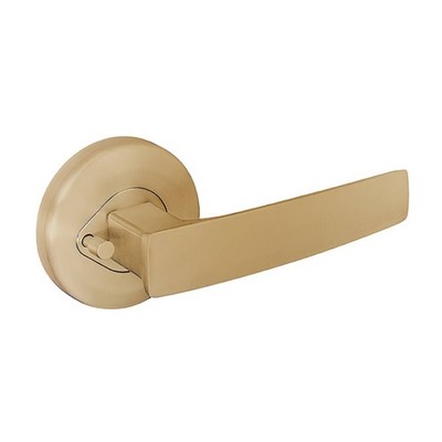 Neue Aurora Privacy Lever Set in Satin Brass Door Hardware