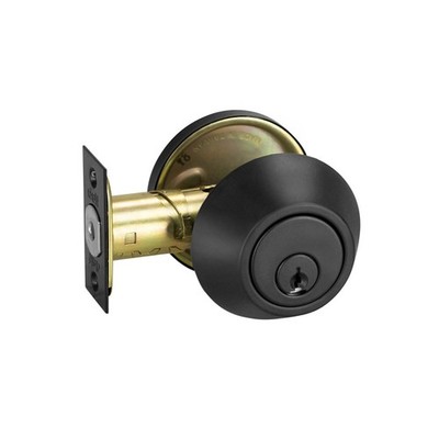 Delf Matte Black Single Cylinder Heavy Duty Deadbolt Door Hardware