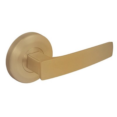 Neue Aurora Passage Lever Set In Satin Brass Door Hardware