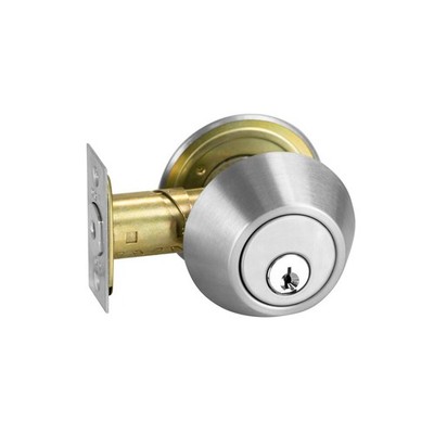 Delf Satin Stainless Double Cylinder Heavy Duty Deadbolt Door Hardware