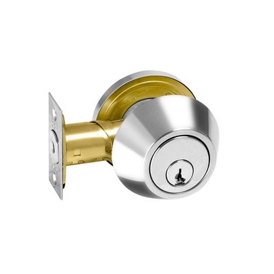 Delf Polished Stainless Double Cylinder Heavy Duty Deadbolt Door Hardware