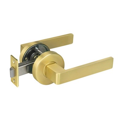 Delf Satin Brass Barcelona Passage Lever Set Door Hardware