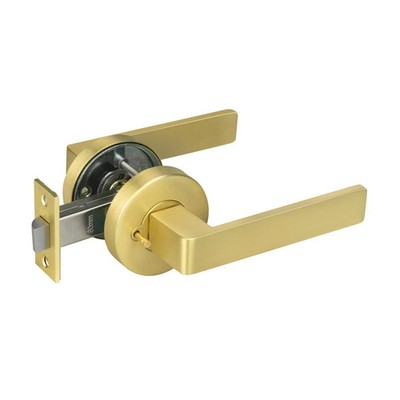Delf Satin Brass Barcelona Privacy Lever Set Door Hardware