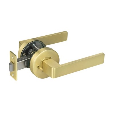 Delf Satin Brass Barcelona Privacy Lever Set Door Hardware