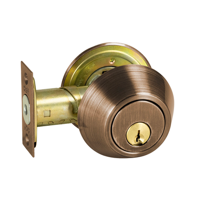 Delf Antique Cooper Double Cylinder Heavy Duty Deadbolt Door Hardware