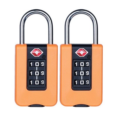 NEWSyneco White TSA ABS Combination Padlock - 2 pieces Brake Parts