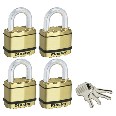 Master Lock 50mm Excell Padlock - 4 pieces Brake Parts