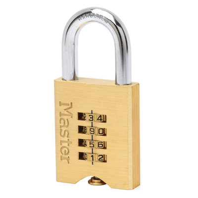 Master Lock 50mm Brass Resettable Combination Padlock Brake Parts