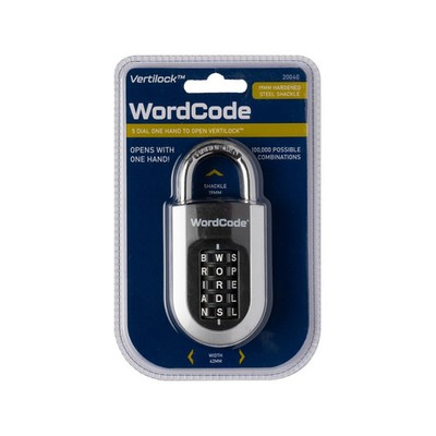 Wordcode Vertilock 5 Dial Stacker Combination Padlock Brake Parts