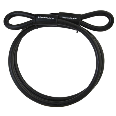 Master Lock 1.8m x 10mm Loop Ended Braided Steel Cable Car Wiring Adapter