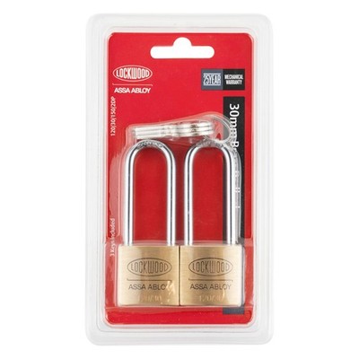 Lockwood 30mm Brass 120 Series General Purpose Padlock - 2 pieces Brake Parts