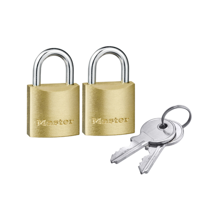 Master Lock 40mm Brass Keyed Padlock - 2 pieces Brake Parts