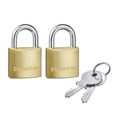Master Lock 30mm Brass Keyed Padlock - 2 pieces Brake Parts