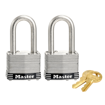 Master Lock 44mm Laminated Stainless Steel Padlock - 2 pieces Brake Parts