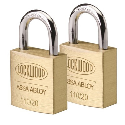 Lockwood 20mm Solid Brass 110 Series Padlocks - 2 pieces Brake Parts
