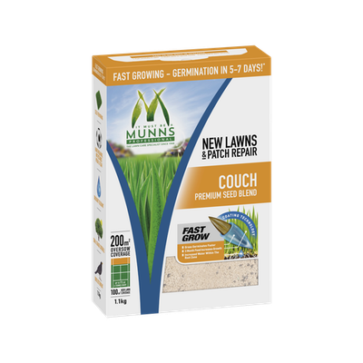 Munns Professional 1.1kg Couch Lawn Seed Blend - 1.1KG