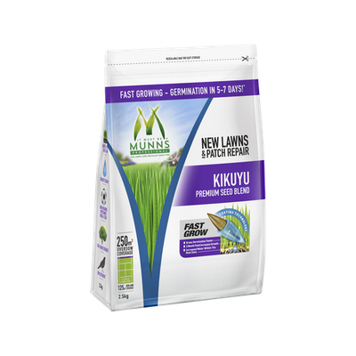Munns Professional 2.5kg Kikuyu Lawn Seed Blend