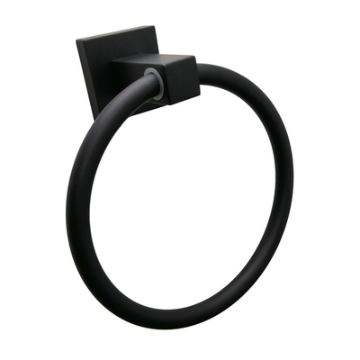 Barelli Black Matte Piazza Single Towel Ring(9)2 colours