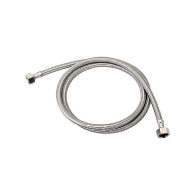 Kinetic 1000mm Stainless Steel Flexible Braided Hose Water Connector 2 pcs