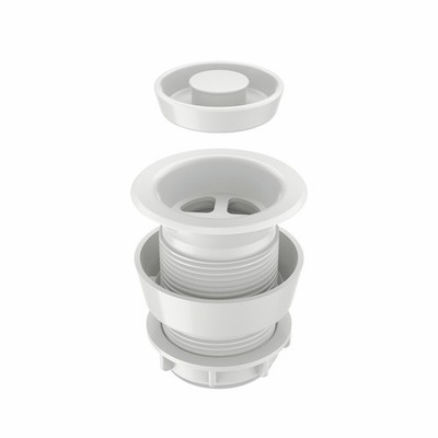 Caroma 40mm White Plug and Waste with Spacer 2 pcs