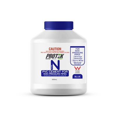 Protek 500ml Type N Blue PVC Cement For Non Pressure Pipes