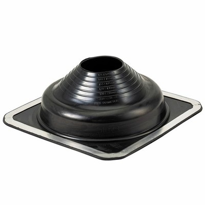 Deks 125 - 230mm Black Dektite Premium Roof Flashing - For Metal Roofs Plumbing