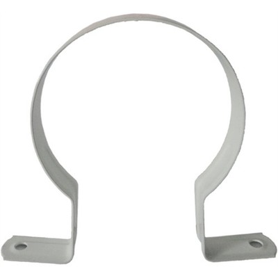 Kinetic 90mm White Plastic Coat Saddle Standoff Clips 2 pcs